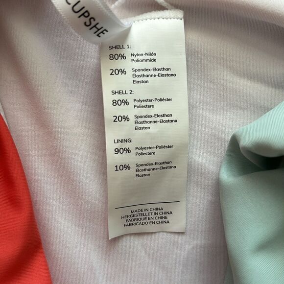 New Cupshe Annika Color Block One Piece Swimsuit Size XL - Picture 9 of 9